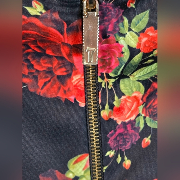 Ted Baker London Floral Xylee Designer Chic Midi Dress, Size 2 - Picture 4 of 6